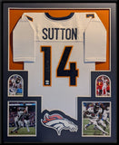 FRAMED DENVER BRONCOS COURTLAND SUTTON AUTOGRAPHED SIGNED JERSEY JSA COA