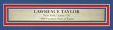 Lawrence Taylor HOF Autographed 16x20 Photo New York Giants Framed JSA 176782