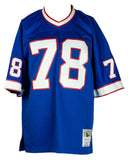 Bruce Smith Signed Buffalo Bills Blue Mitchell & Ness Football Jersey JSA ITP