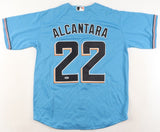 Sandy Alcantara Signed Miami Marlins Jersey (PSA COA) 2022 N.L. Cy Young Award