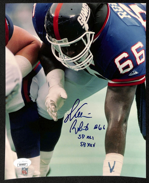 Willian Roberts Signed/Inscribed 8x10 Photo New York Giants JSA 197209
