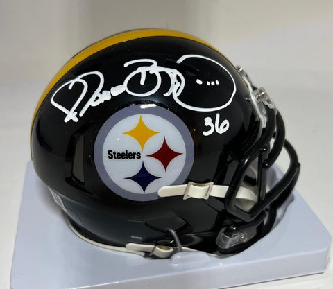 JEROME BETTIS Signed Riddell Speed Mini Helmet - Pittsburgh Steelers NFL - BAS