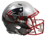 TOM BRADY Autographed Bucs / Patriots Mashup Authentic Helmet FANATICS LE 12