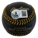 Moises Ballesteros Chicago Cubs Signed Official Black Leather MLB Baseball BAS
