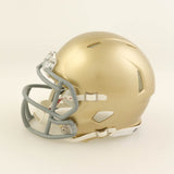 Raghib "Rocket" Ismail Signed Notre Dame Fighting Irish Mini Helmet (Beckett QR)