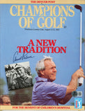 Arnold Palmer Autographed/Signed PGA 1982 Champions of Golf Magazine 56214