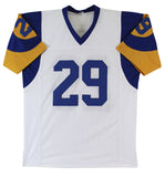 Eric Dickerson "HOF 99" Signed White Pro Style Jersey Sig on #9 BAS Witnessed