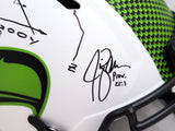 Jim Zorn Autographed Seahawks Lunar Eclipse Full Size Helmet Play Call MCS