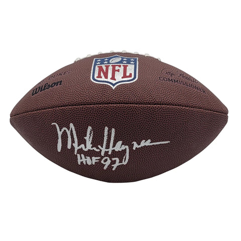 Mike Haynes Signed Raiders NFL The Duke Replica Football Beckett Authenticated