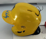 Brewers Hall of Famer BUD SELIG Signed Rawlings YELLOW Mini Helmet AUTO - JSA