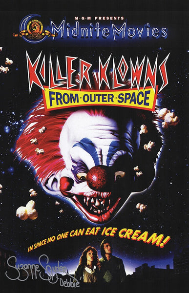 Suzanne Snyder Signed Killer Klowns From Outer Space 11x17 Poster w/ins (SS COA)
