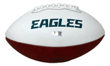 Jalen Carter Signed Philadelphia Eagles Logo Football BAS w/ Super Bowl 59 Case