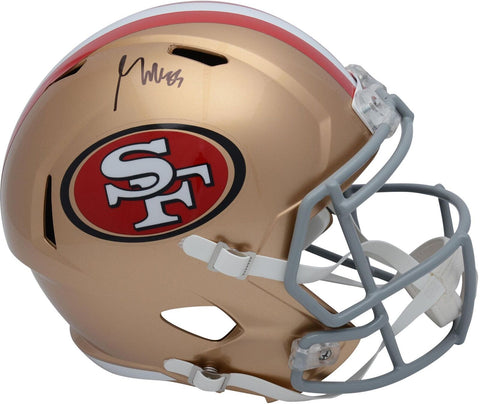 George Kittle San Francisco 49ers Autographed Riddell Speed Replica Helmet