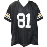 Michael Westbrook Autographed College Style Black Sz XL 64 Yd TD Beckett 50951