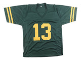 Dontayvion Wicks Green Bay Signed Alternate Green Football Jersey JSA QR Holo