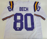 Jack Bech Signed LSU Tigers Jersey (Beckett) 2025 Raiders 2nd Round Pick W.R.