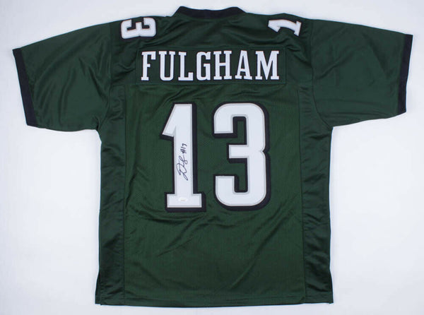 Travis Fulgham Signed Philadelphia Eagles Jersey (JSA COA) 2nd Yr. Starting W.R.