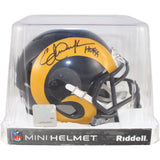Eric Dickerson Autographed Los Angeles Rams TB Mini Helmet HOF Beckett 51261