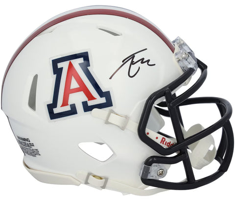 Tetairoa McMillan Autographed Arizona Wildcats Speed Mini Helmet Fanatics