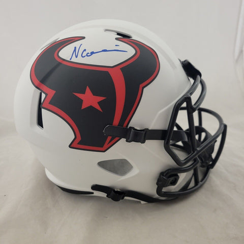 NICO COLLINS SIGNED HOUSTON TEXANS F/S LUNAR ECLIPSE SPEED REP HELMET (BECKETT)