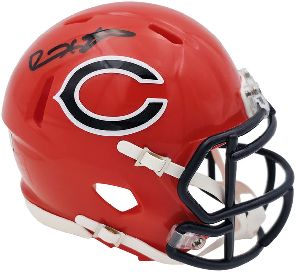 DEVIN HESTER AUTOGRAPHED BEARS 2022 ALTERNATE ORANGE MINI HELMET BECKETT 244040