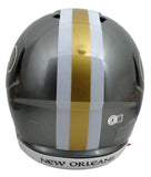 Drew Brees Autographed Full Size Flash Authentic Helmet Saints Beckett 178262