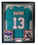 Dan Marino HOF Signed/Auto Football Jersey w/ Photos Dolphins Framed JSA 193628