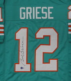 Dolphins Super Bowl Champ BOB GRIESE Signed Custom Replica Jersey AUTO - BAS