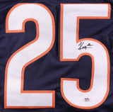 Kyle Monangai Signed Chicago Bears Jersey (PSA) Ex-Rutgers Scarlet Knight R.B