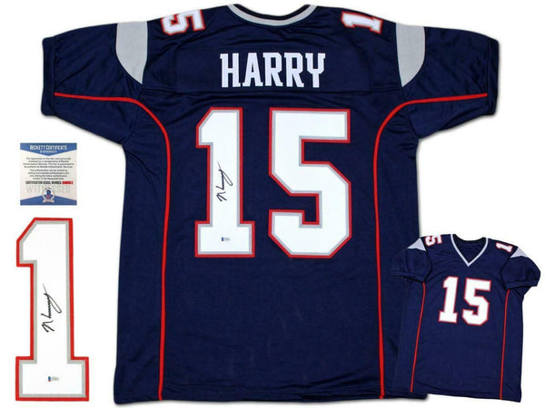 NKeal Harry Autographed SIGNED Jersey - Navy - Beckett Authentic