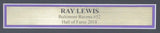 Ray Lewis HOF Autographed Ravens 11x14 Photo Framed 188988