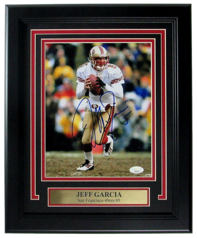 Jeff Garcia San Francisco 49ers Signed/Auto 8x10 Photo Framed JSA 163326