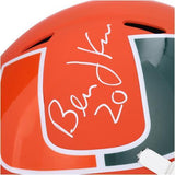 Bernie Kosar Miami Hurricanes Signed Riddell AMP Alternate Speed Replica Helmet