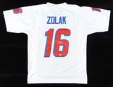 Scott Zolak Signed Patriots Jersey (JSA) New England's #2 Quarterback 1991-1998
