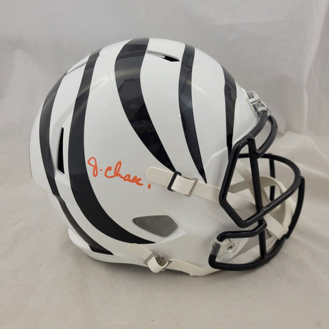 JAMARR CHASE SIGNED CINCINNATI BENGALS F/S ALTERNATE SPEED REPLICA HELMET BAS