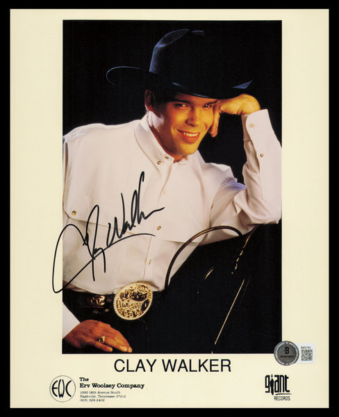 Clay Walker Autographed Signed 8x10 Photo Beckett BAS QR #BM37763