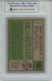 Eric Dickerson Autographed 1984 Topps #280 w/HOF Trading Card Slab Beckett 57093