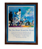 Leroy Neiman Shot Heard Round the World Triple Signed LE 581/600 JSA COA