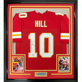 FRAMED Signed TYREEK HILL 35x39 Kansas City Red Jersey JSA COA Auto