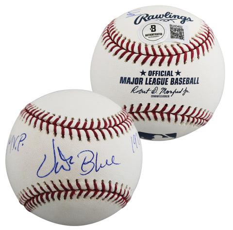 Athletics Vida Blue "71 Cy Young, 71 MVP" Signed OAL Baseball BAS #BU43402