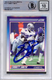 Emmitt Smith Signed 1990 Score Supplemental #101 (Grade 10) Slabbed BAS 39914