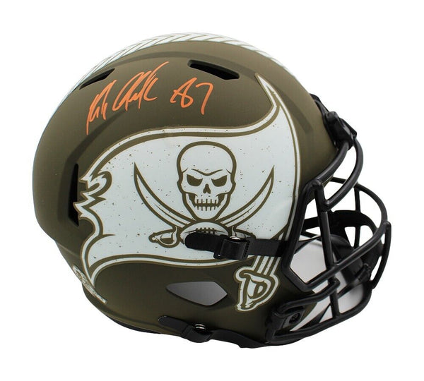 Rob Gronkowski Signed Tampa Bay Buccaneers Speed STS Full Size NFL Helmet