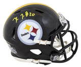 Steelers Kaleb Johnson Authentic Signed Speed Mini Helmet W/ Case BAS Witnessed