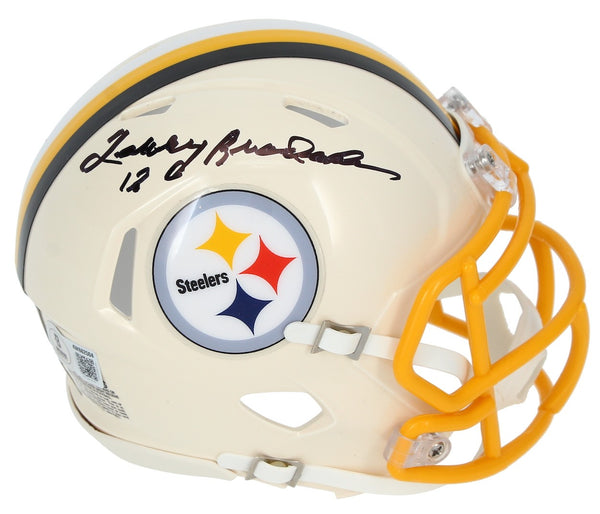 Terry Bradshaw Autographed Pittsburgh Steelers RETRO Speed Mini Helmet Beckett