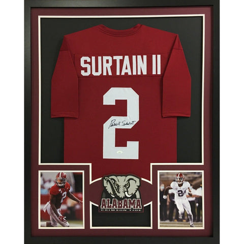 Patrick Surtain II Autographed Signed Framed Alabama Jersey JSA