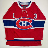 Autographed/Signed Cole Caufield Montreal Canadiens Red Jersey Fanatics COA