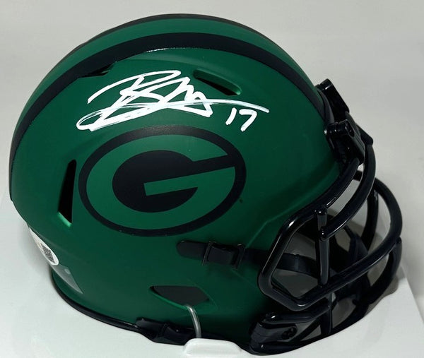 Packers Kickers BRANDON McMANUS Signed RAVE Riddell Speed Mini Helmet AUTO - JSA