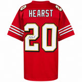 Garrison Hearst (49ers) Signed Red Custom Football Jersey - (SCHWARTZ COA)