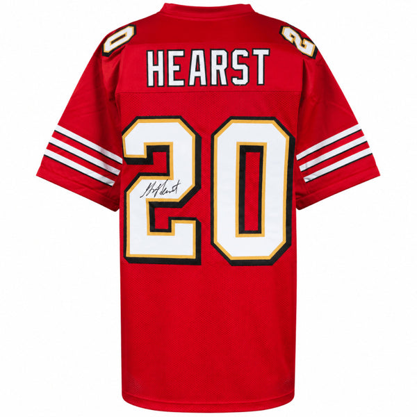 Garrison Hearst (49ers) Signed Red Custom Football Jersey - (SCHWARTZ COA)