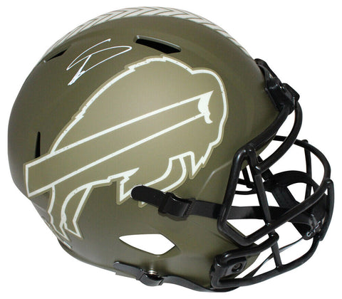 Stefon Diggs Autographed/Signed Buffalo Bills F/S Salute Helmet BAS 40102